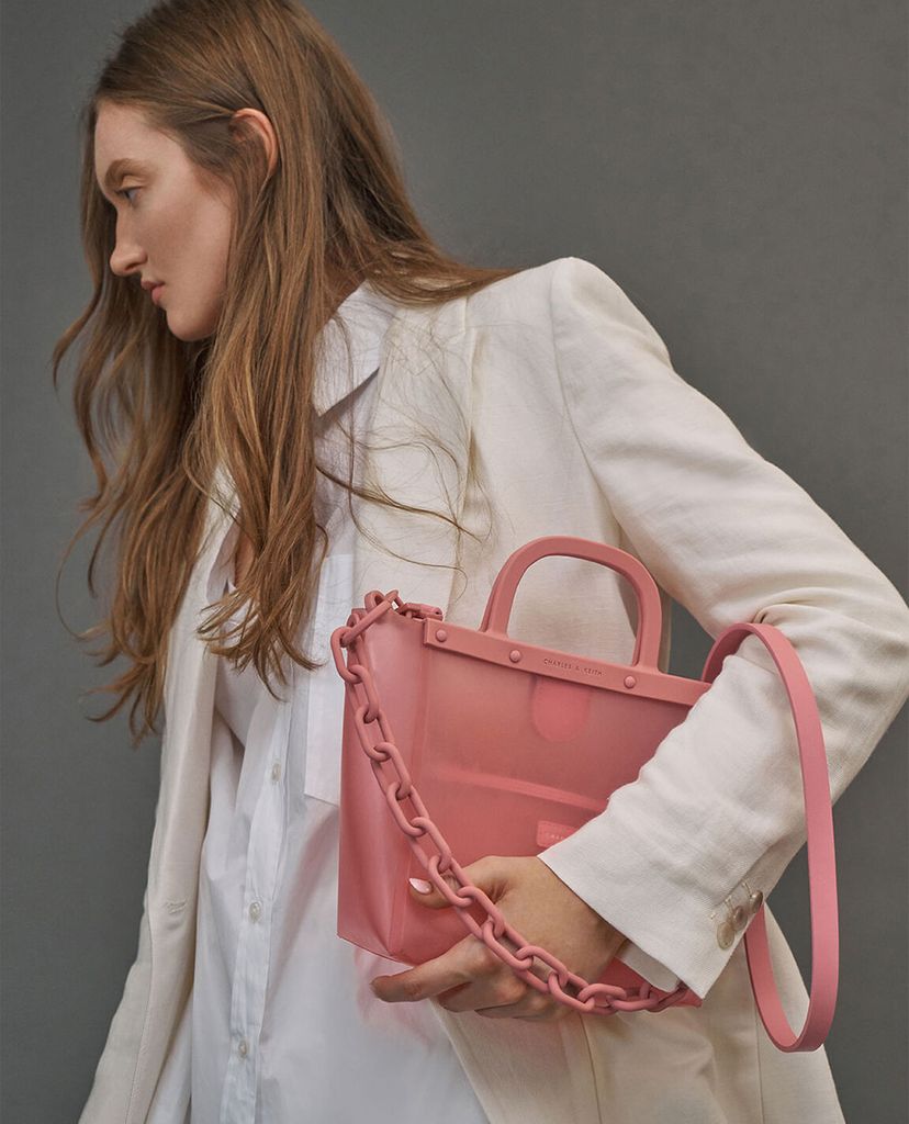 CHARLES & KEITH - Túi đeo vai chữ nhật Large Patent