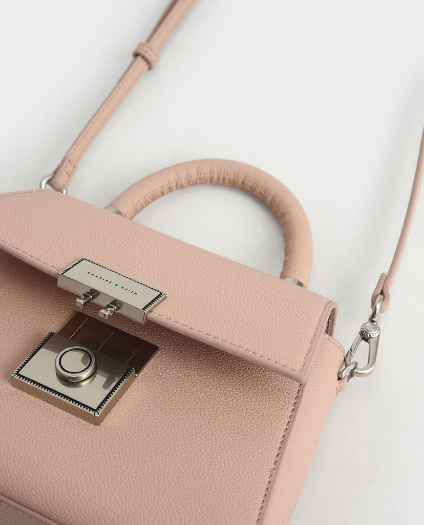 CHARLES & KEITH - Túi xách tay nữ hình thang Trapeze Top Handle