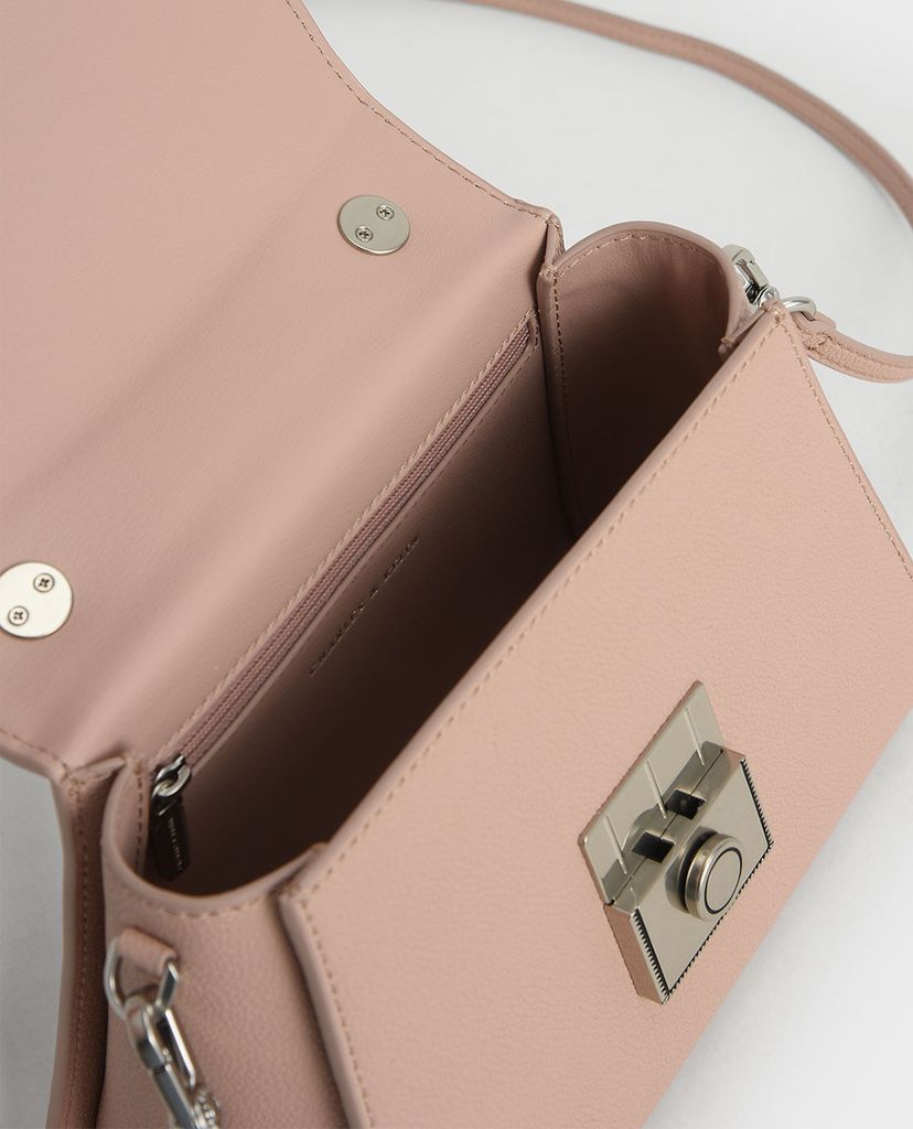 CHARLES & KEITH - Túi xách tay nữ hình thang Trapeze Top Handle