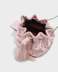 CHARLES & KEITH - Túi đeo chéo rút dây Tassel Drawstring