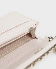 CHARLES & KEITH - Ví cầm tay nữ chữ nhật Chain Trimmed