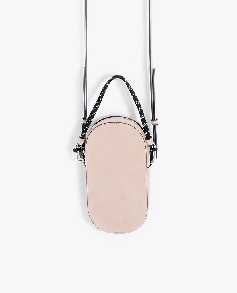 CHARLES & KEITH - Túi đeo chéo nữ hình bầu dục Rope Detail