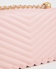 CHARLES & KEITH - Túi đeo chéo nữ chữ nhật Pearl Embellished