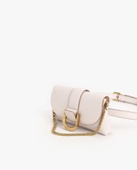 CHARLES & KEITH - Túi đeo chéo nữ chữ nhật nắp gập Metallic Buckle