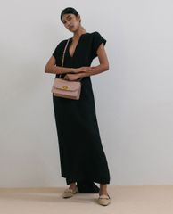 CHARLES & KEITH - Túi đeo chéo nữ nắp gập Metallic Push Lock