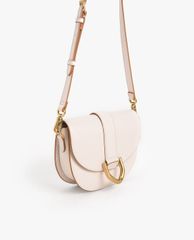 CHARLES & KEITH - Túi đeo vai nữ Metallic Buckle Saddle