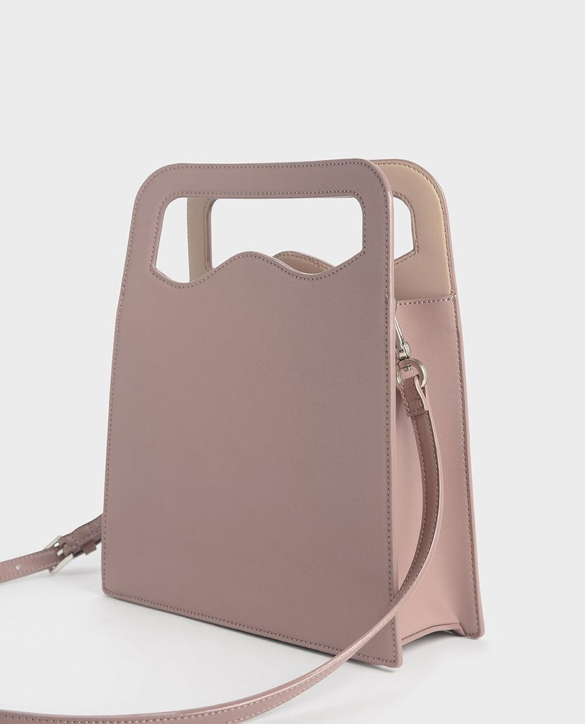 CHARLES & KEITH - Túi đeo vai Asymmetric Cut Top