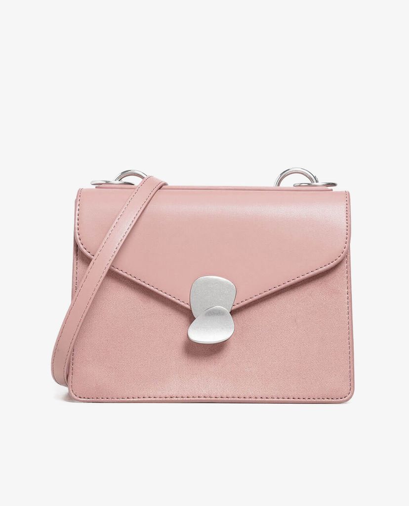 CHARLES & KEITH - Túi đeo chéo Metal Push Lock Front Flap