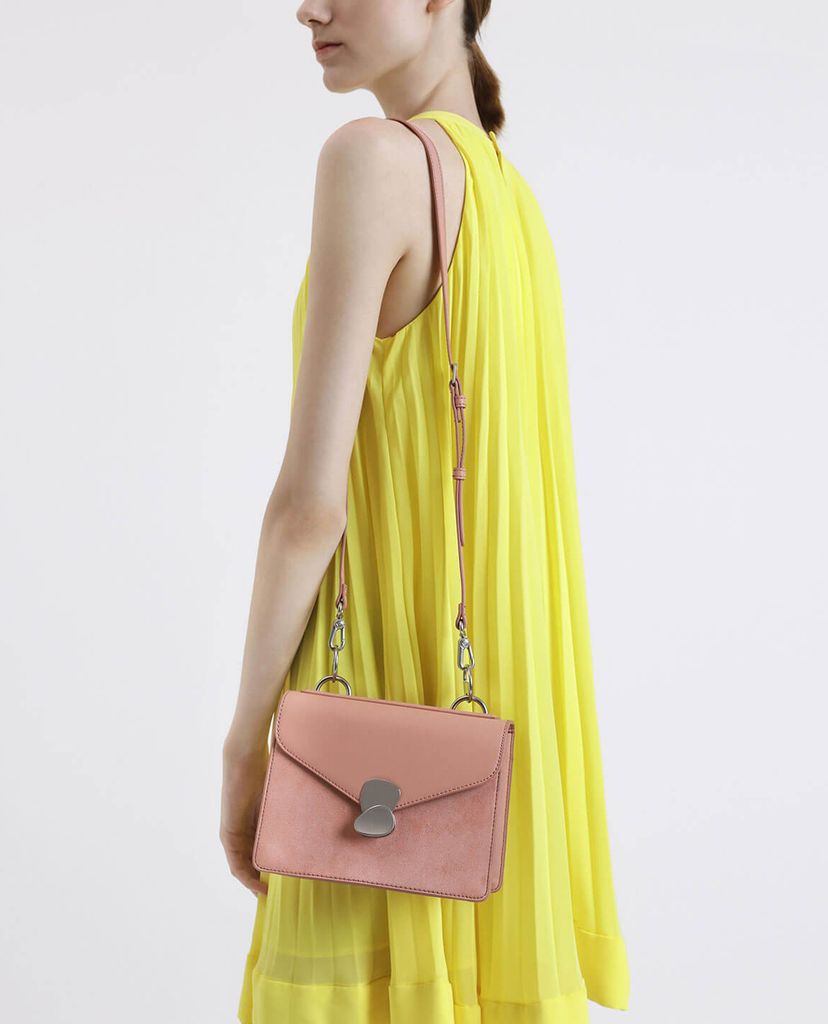 CHARLES & KEITH - Túi đeo chéo Metal Push Lock Front Flap