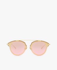 CHARLES & KEITH - Kính mát nữ thời trang Angular Metal Frame Aviator