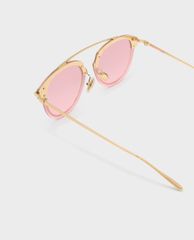 CHARLES & KEITH - Kính mát nữ thời trang Angular Metal Frame Aviator