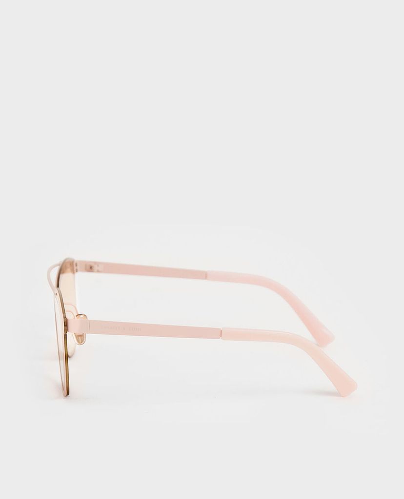 CHARLES & KEITH - Kính mát nữ gọng vuông Metal Frame