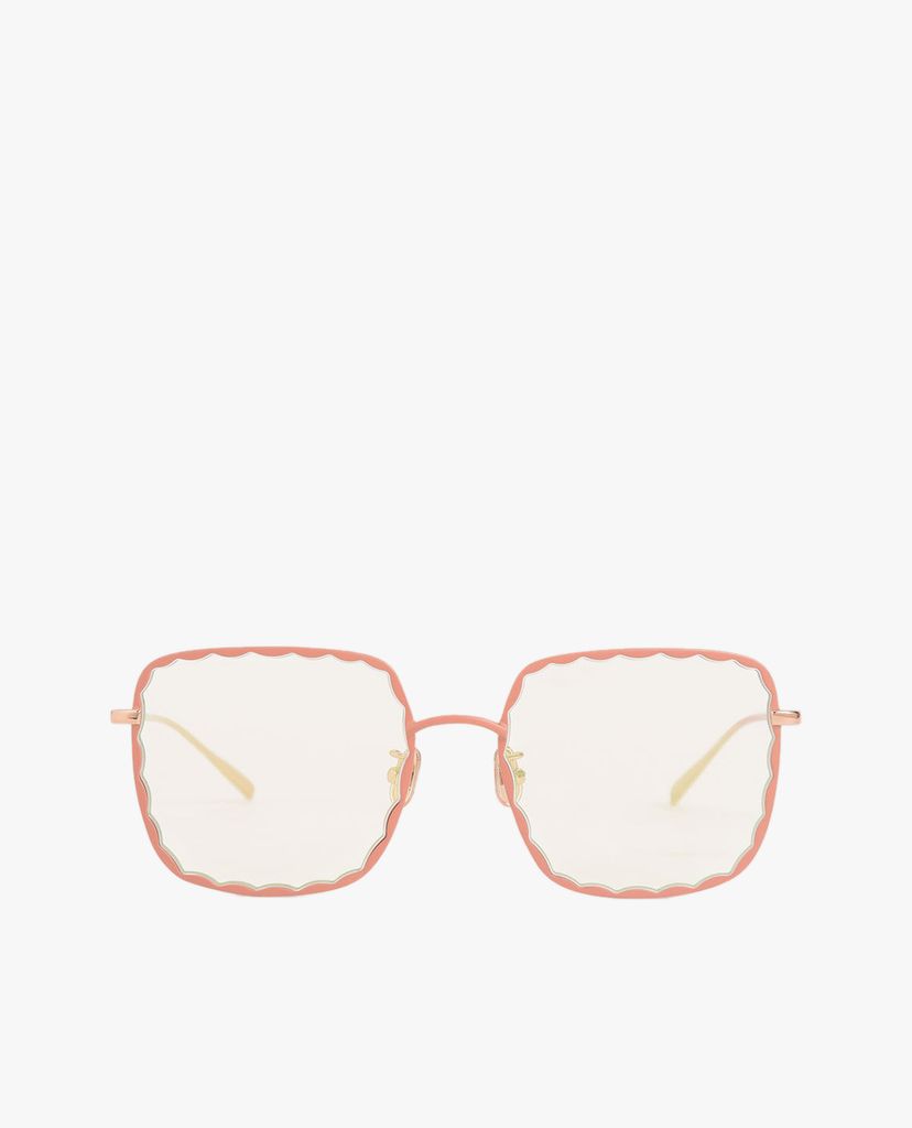 CHARLES & KEITH - Kính mát nữ gọng vuông Scallop Trim Butterfly