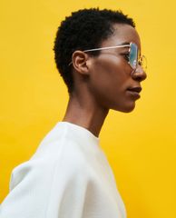 CHARLES & KEITH - Kính mát nữ gọng vuông Scallop Trim Butterfly