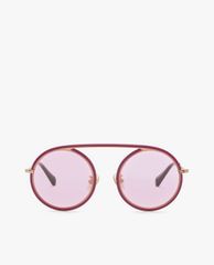 CHARLES & KEITH - Kính mát nữ gọng tròn Acetate Round Frame