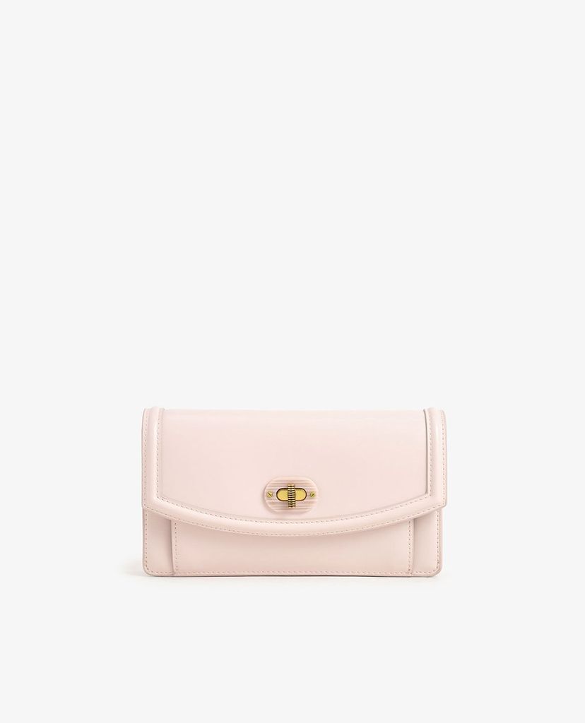 CHARLES & KEITH - Ví nữ dạng gập Stone Embellished Curved