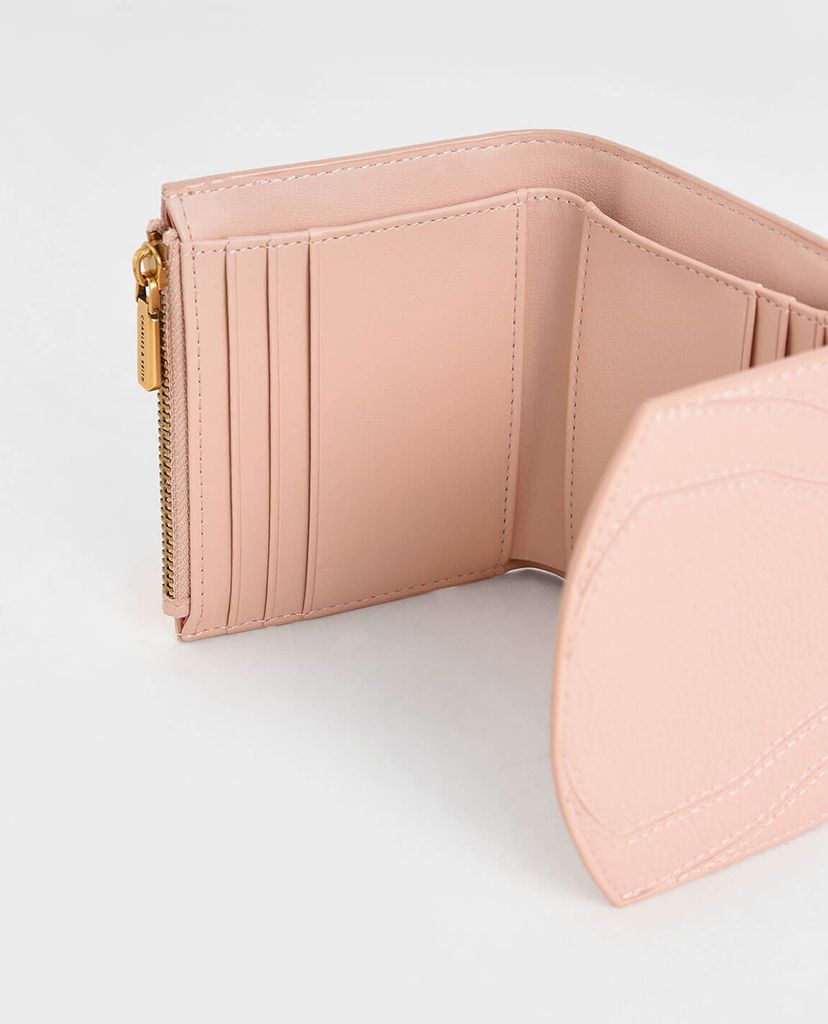 CHARLES & KEITH - Ví nữ phom vuông Push Lock Mini