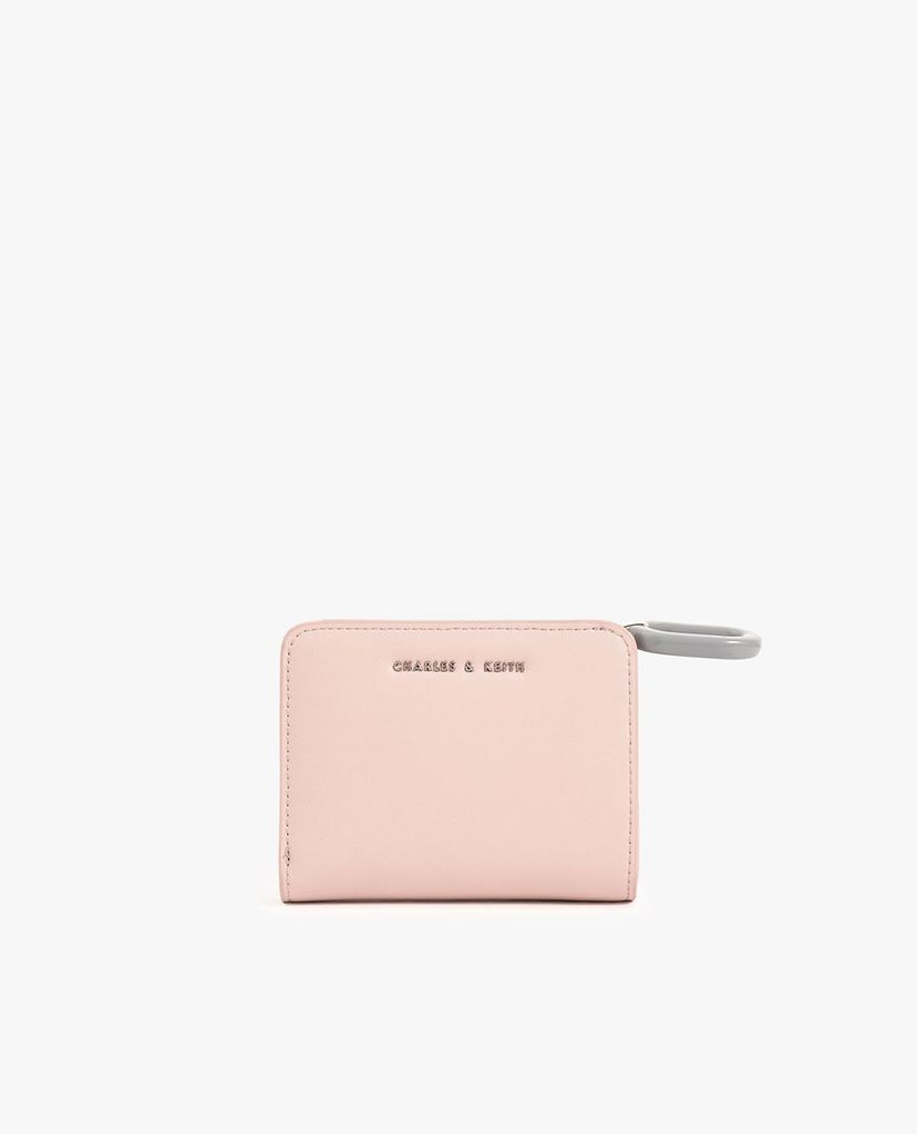CHARLES & KEITH - Ví nữ dạng gập Mini Top Zip