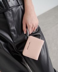 CHARLES & KEITH - Ví nữ dạng gập Mini Top Zip