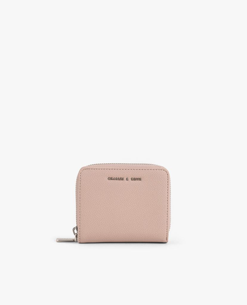 CHARLES & KEITH - Ví nữ mini dạng gập Small Zip Around