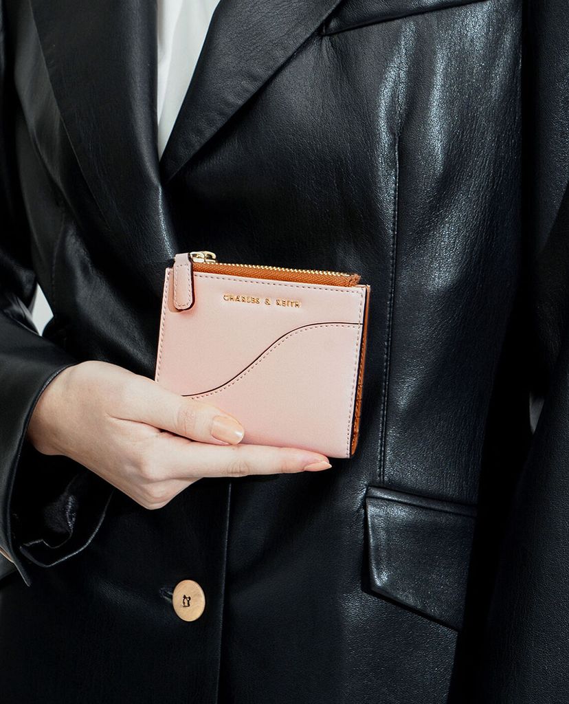CHARLES & KEITH - Ví nữ phom vuông Top Zip