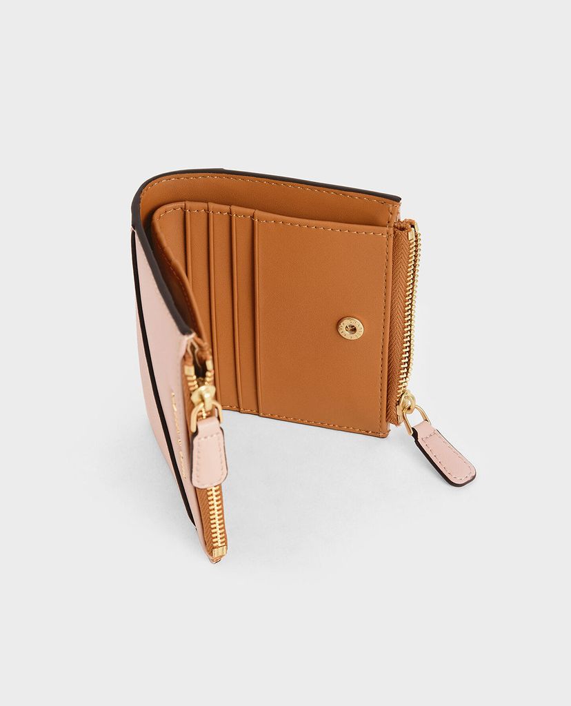 CHARLES & KEITH - Ví nữ phom vuông Top Zip