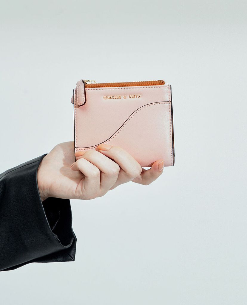 CHARLES & KEITH - Ví nữ phom vuông Top Zip