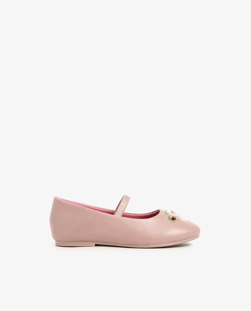 CHARLES & KEITH - Giày đế bệt trẻ em Cow Motif