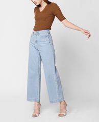 GIGI - Áo kiểu nữ phom ôm cổ V hiện đại