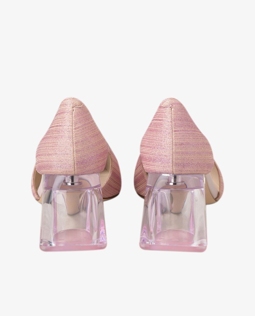 PEDRO - Giày cao gót mũi nhọn đế vuông Glitter Cut Out Block