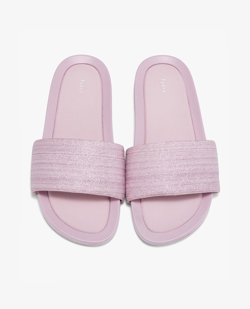 PEDRO - Dép nữ quai ngang Glitter Sliders