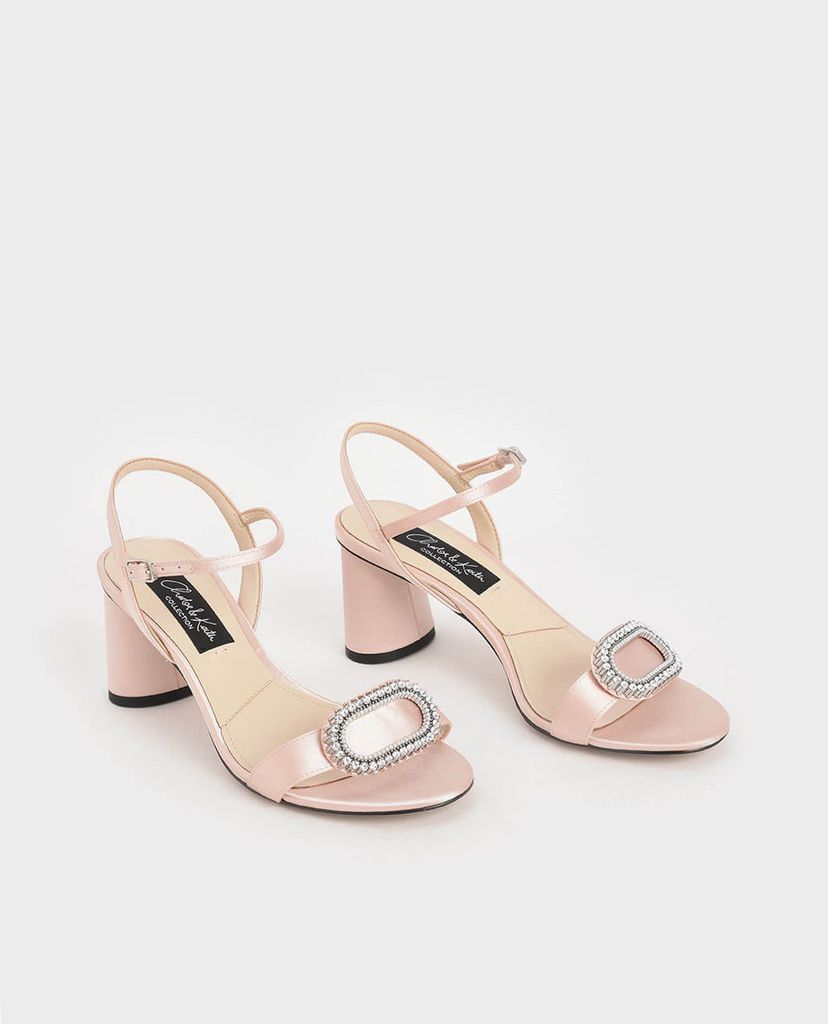 CHARLES & KEITH - Giày sandal cao gót quai ngang Wedding Collection