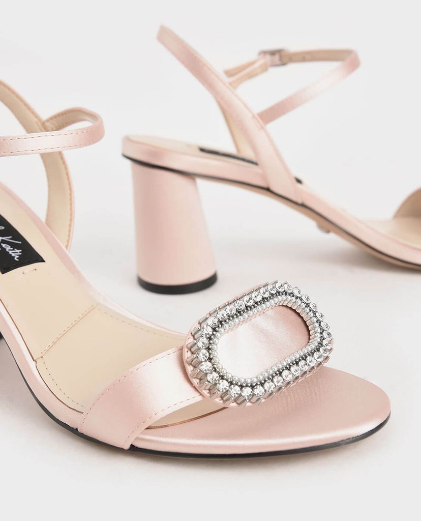 CHARLES & KEITH - Giày sandal cao gót quai ngang Wedding Collection