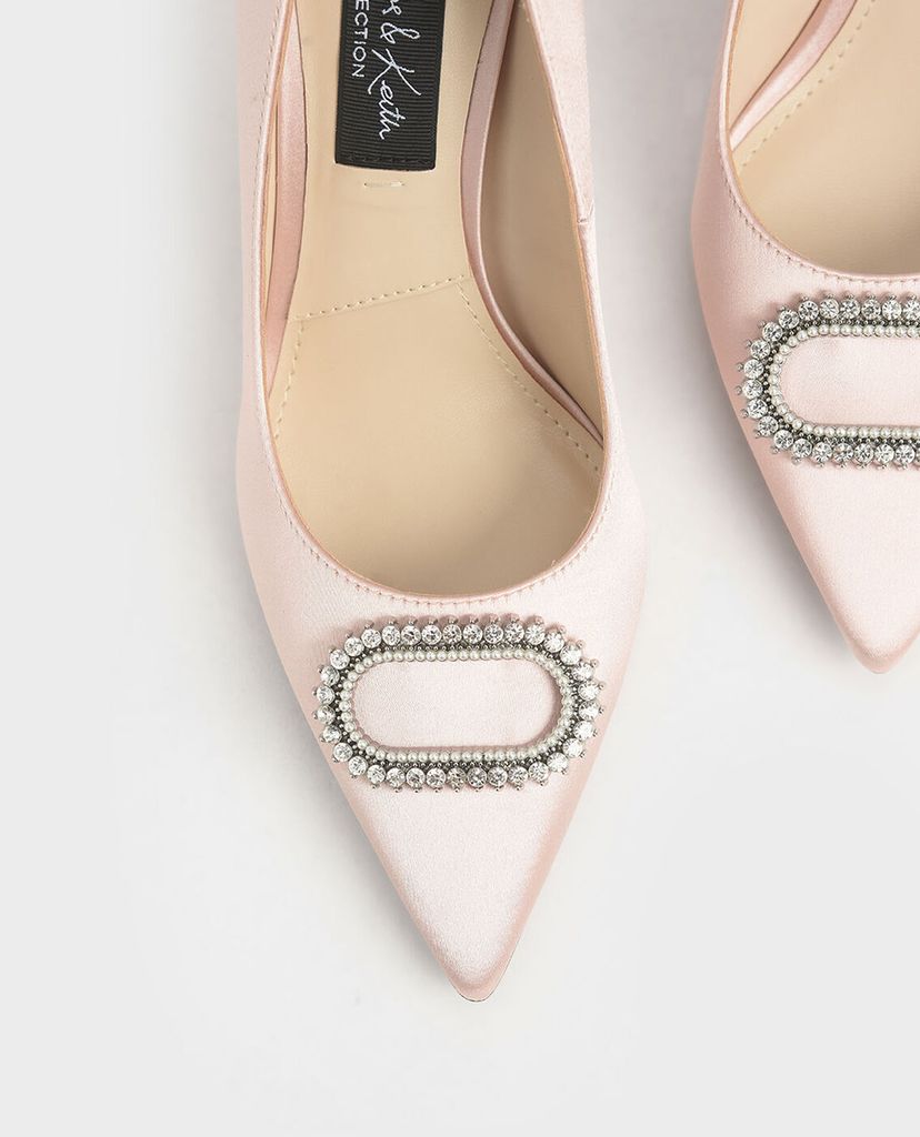 CHARLES & KEITH - Giày cao gót mũi nhọn Wedding Collection