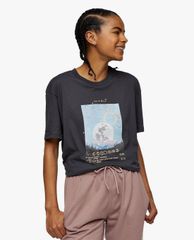 TOPSHOP - Áo thun nữ ngắn tay PETITE Charcoal Grey Mystic Sun and Moon