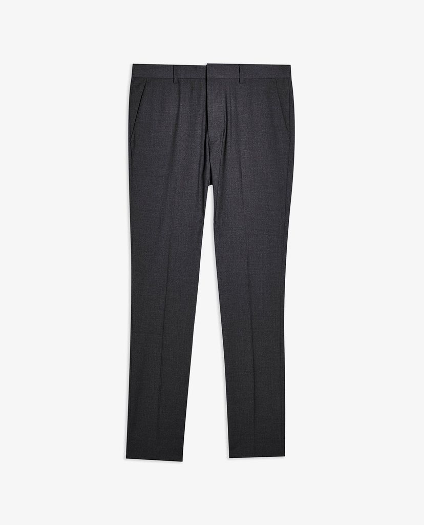 TOPMAN - Quần tây nam phom skinny Recycled Charcoal Gray