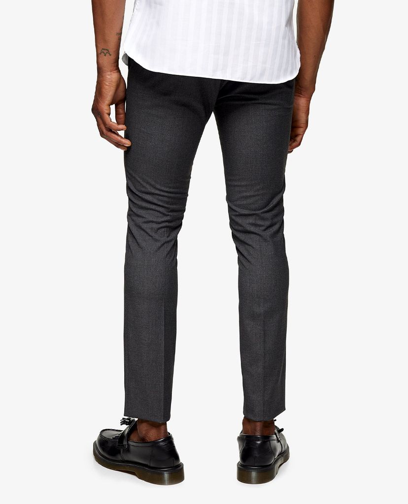 TOPMAN - Quần tây nam phom skinny Gray Super