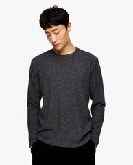 TOPMAN - Áo len nam tay dài cổ tròn phom suông thời trang