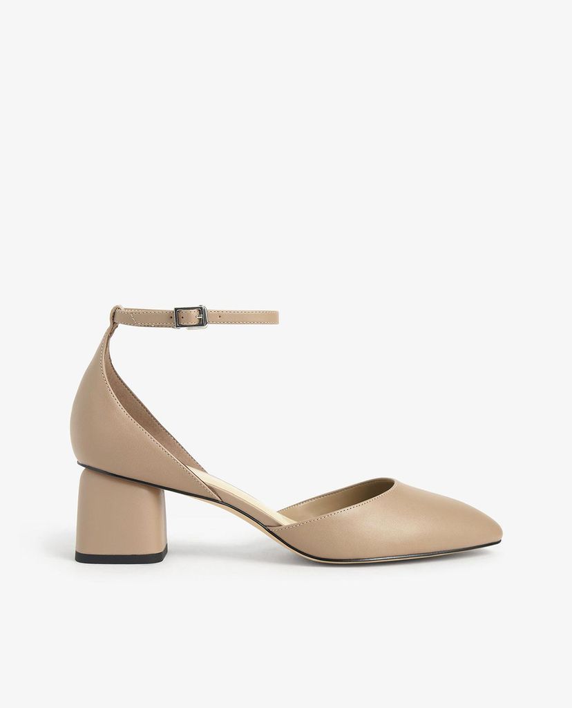 CHARLES & KEITH - Giày cao gót mũi nhọn Almond Toe Block