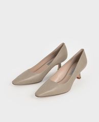 CHARLES & KEITH - Giày cao gót mũi nhọn Kitten Heel Court