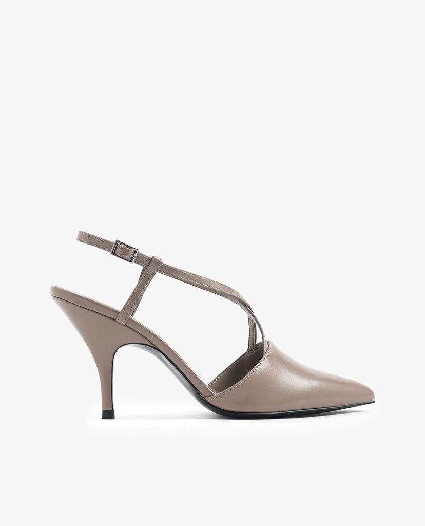 CHARLES & KEITH - Giày cao gót mũi nhọn Criss Cross Strappy