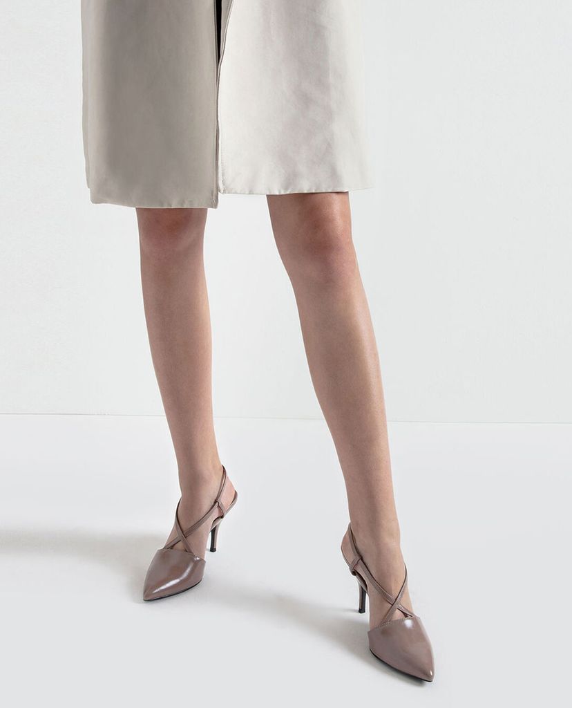 CHARLES & KEITH - Giày cao gót mũi nhọn Criss Cross Strappy