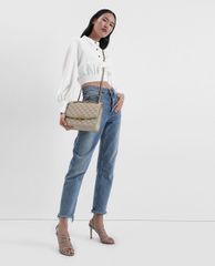 CHARLES & KEITH - Túi đeo vai chữ nhật Quilted Push Lock