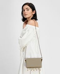 CHARLES & KEITH - Túi đeo chéo nữ chữ nhật Charm Detail