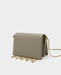 CHARLES & KEITH - Túi đeo chéo nữ chữ nhật Charm Detail