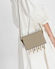 CHARLES & KEITH - Túi đeo chéo nữ chữ nhật Charm Detail