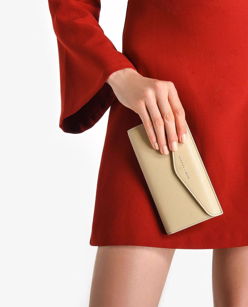 CHARLES & KEITH - Ví nữ mini dạng gập Envelope