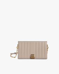 CHARLES & KEITH - Ví cầm tay nữ nắp gập Panelled Metallic Push Lock