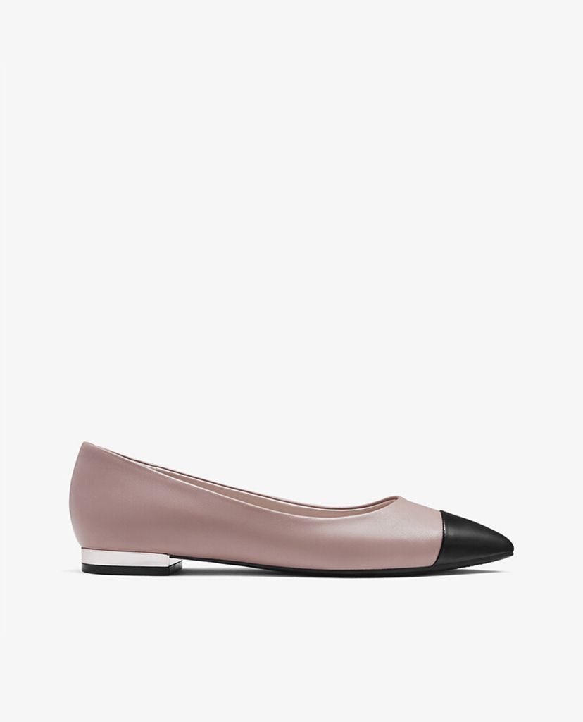 PEDRO - Giày đế bệt nữ mũi nhọn Leather Pointed Cap Toe