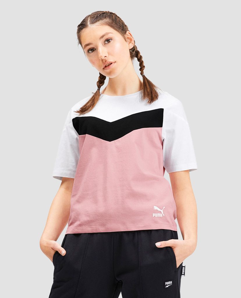 PUMA - Áo thun nữ cổ tròn ngắn tay XTG Colour Block
